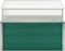 vidaXL - Tuinkas - 100x100x77 - cm - gegalvaniseerd - staal - groen