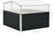 vidaXL - Tuinkas - 100x100x77 - cm - gegalvaniseerd - staal - antraciet