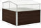 vidaXL - Tuinkas - 100x100x85 - cm - gegalvaniseerd - staal - bruin