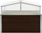 vidaXL - Tuinkas - 100x100x85 - cm - gegalvaniseerd - staal - bruin