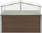 vidaXL - Tuinkas - 100x100x85 - cm - gegalvaniseerd - staal - bruin