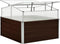 vidaXL - Tuinkas - 100x100x85 - cm - gegalvaniseerd - staal - bruin