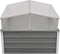 vidaXL - Tuinkas - 100x100x85 - cm - gegalvaniseerd - staal - grijs