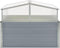 vidaXL - Tuinkas - 100x100x85 - cm - gegalvaniseerd - staal - grijs