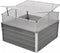 vidaXL - Tuinkas - 100x100x85 - cm - gegalvaniseerd - staal - grijs