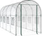 vidaXL - Tuinkas - 160x400x190 - cm - PVC - en - gepoedercoat - staal - transparant