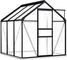 vidaXL - Tuinkas - 2,47 - m³ - aluminium - antracietkleurig