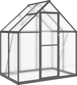 vidaXL - Tuinkas - met - basisframe - 169x114x195 - cm - aluminium - antracietkleur