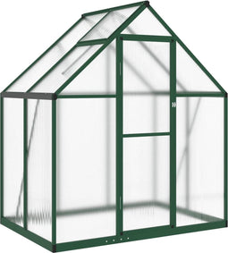 vidaXL - Tuinkas - met - basisframe - 169x114x195 - cm - aluminium - groen