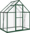 vidaXL - Tuinkas - met - basisframe - 169x114x195 - cm - aluminium - groen