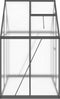 vidaXL - Tuinkas - met - basisframe - 169x114x195 - cm - aluminium - antracietkleur