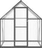 vidaXL - Tuinkas - met - basisframe - 169x114x195 - cm - aluminium - antracietkleur