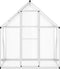 vidaXL - Tuinkas - met - basisframe - 169x114x195 - cm - aluminium - zilverkleurig