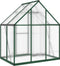 vidaXL - Tuinkas - met - basisframe - 169x114x195 - cm - aluminium - groen