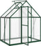 vidaXL - Tuinkas - met - basisframe - 169x114x195 - cm - aluminium - groen