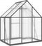 vidaXL - Tuinkas - met - basisframe - 169x114x195 - cm - aluminium - antracietkleur