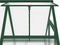 vidaXL - Tuinkas - met - basisframe - 169x114x195 - cm - aluminium - groen