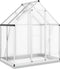 vidaXL - Tuinkas - met - basisframe - 169x114x202 - cm - aluminium - zilverkleurig