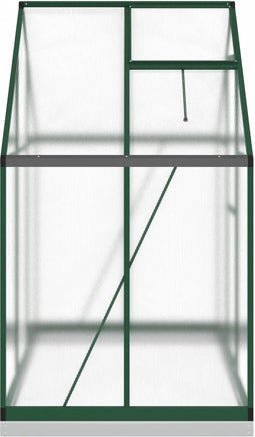 vidaXL - Tuinkas - met - basisframe - 169x114x202 - cm - aluminium - groen