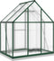 vidaXL - Tuinkas - met - basisframe - 169x114x202 - cm - aluminium - groen