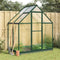 vidaXL - Tuinkas - met - basisframe - 169x114x202 - cm - aluminium - groen