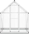 vidaXL - Tuinkas - met - basisframe - 169x114x202 - cm - aluminium - zilverkleurig