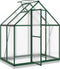 vidaXL - Tuinkas - met - basisframe - 169x114x202 - cm - aluminium - groen