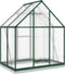 vidaXL - Tuinkas - met - basisframe - 169x114x202 - cm - aluminium - groen
