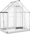 vidaXL - Tuinkas - met - basisframe - 169x114x202 - cm - aluminium - zilverkleurig