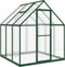 vidaXL - Tuinkas - met - basisframe - 169x169x195 - cm - aluminium - groen