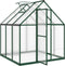 vidaXL - Tuinkas - met - basisframe - 169x169x195 - cm - aluminium - groen