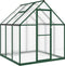 vidaXL - Tuinkas - met - basisframe - 169x169x195 - cm - aluminium - groen