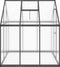 vidaXL - Tuinkas - met - basisframe - 169x169x195 - cm - aluminium - antracietkleur