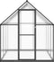 vidaXL - Tuinkas - met - basisframe - 169x169x195 - cm - aluminium - antracietkleur
