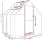 vidaXL - Tuinkas - met - basisframe - 169x169x195 - cm - aluminium - antracietkleur