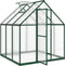 vidaXL - Tuinkas - met - basisframe - 169x169x195 - cm - aluminium - groen