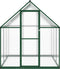 vidaXL - Tuinkas - met - basisframe - 169x169x195 - cm - aluminium - groen