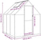 vidaXL - Tuinkas - met - basisframe - 169x169x195 - cm - aluminium - groen