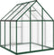 vidaXL - Tuinkas - met - basisframe - 169x169x195 - cm - aluminium - groen