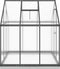 vidaXL - Tuinkas - met - basisframe - 169x169x202 - cm - aluminium - antracietkleur