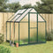 vidaXL - Tuinkas - met - basisframe - 169x169x202 - cm - aluminium - groen