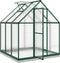 vidaXL - Tuinkas - met - basisframe - 169x169x202 - cm - aluminium - groen