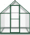 vidaXL - Tuinkas - met - basisframe - 169x169x202 - cm - aluminium - groen