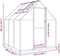 vidaXL - Tuinkas - met - basisframe - 169x169x202 - cm - aluminium - zilverkleurig