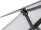 vidaXL - Tuinkas - met - basisframe - 169x169x202 - cm - aluminium - antracietkleur