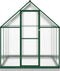 vidaXL - Tuinkas - met - basisframe - 169x169x202 - cm - aluminium - groen