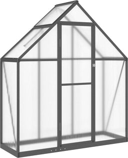 vidaXL - Tuinkas - met - basisframe - 169x58x195 - cm - aluminium - antracietkleurig