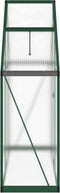 vidaXL - Tuinkas - met - basisframe - 169x58x195 - cm - aluminium - groen