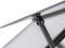 vidaXL - Tuinkas - met - basisframe - 169x58x195 - cm - aluminium - antracietkleurig