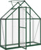 vidaXL - Tuinkas - met - basisframe - 169x58x195 - cm - aluminium - groen